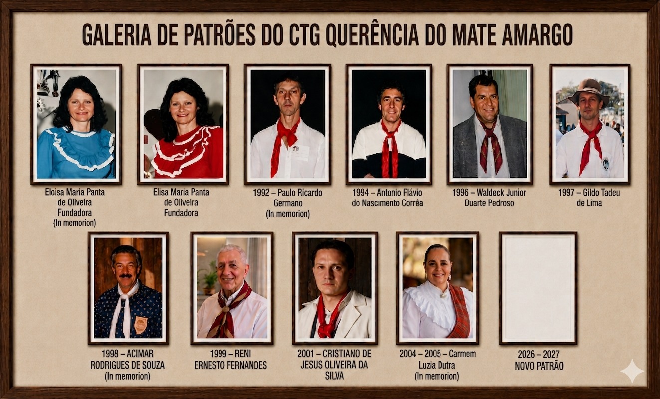 Galeria de Patrões do CTG Querência do Mate Amargo